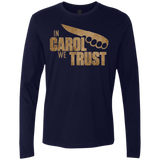 T-Shirts Midnight Navy / Small In Carol We Trust Men's Premium Long Sleeve