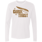 T-Shirts White / Small In Carol We Trust Men's Premium Long Sleeve