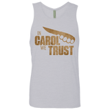 T-Shirts Heather Grey / Small In Carol We Trust Men's Premium Tank Top