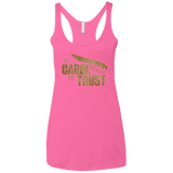 T-Shirts Vintage Pink / X-Small In Carol We Trust Women's Triblend Racerback Tank