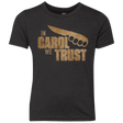 T-Shirts Vintage Black / YXS In Carol We Trust Youth Triblend T-Shirt