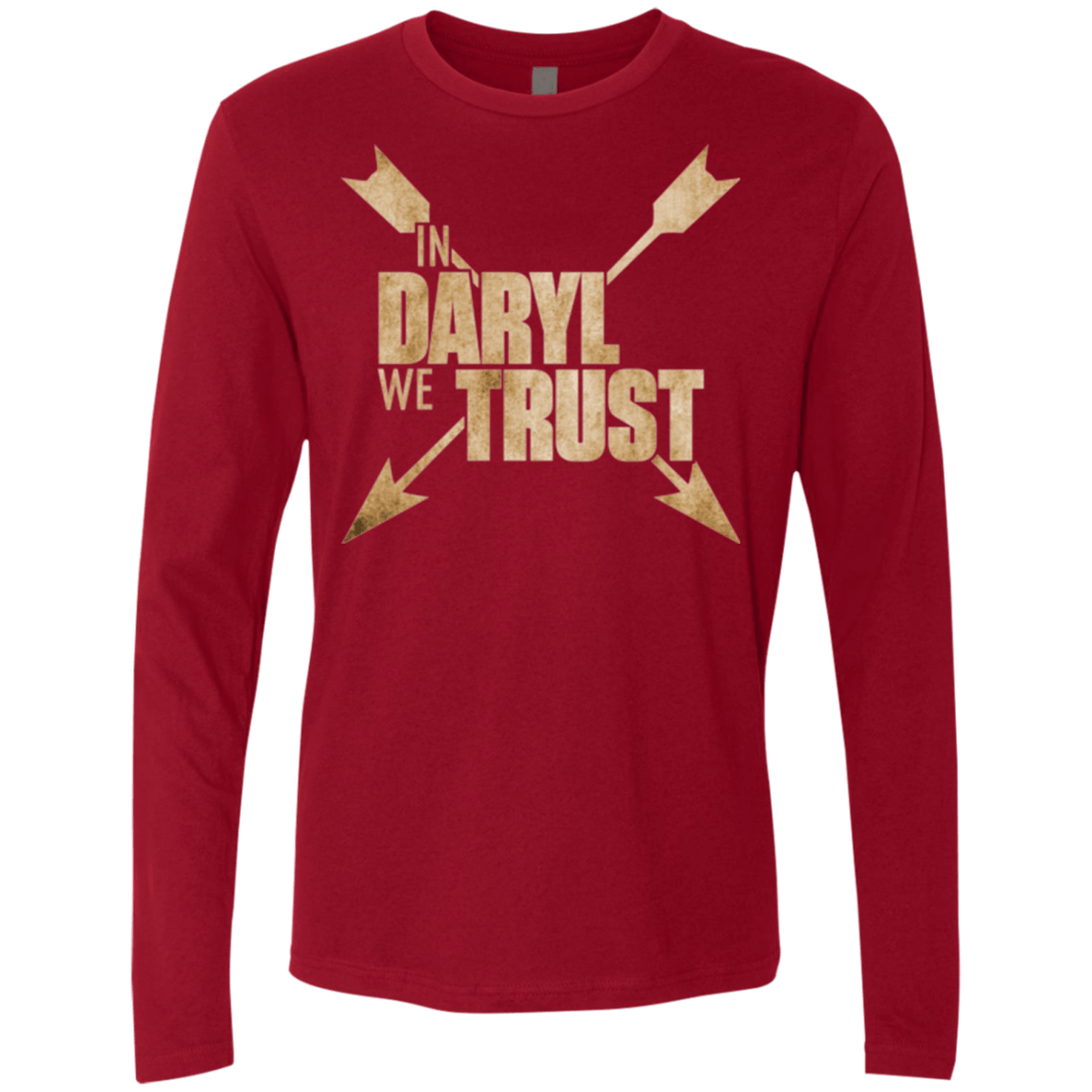 T-Shirts Cardinal / Small In Daryl We Trust Men's Premium Long Sleeve