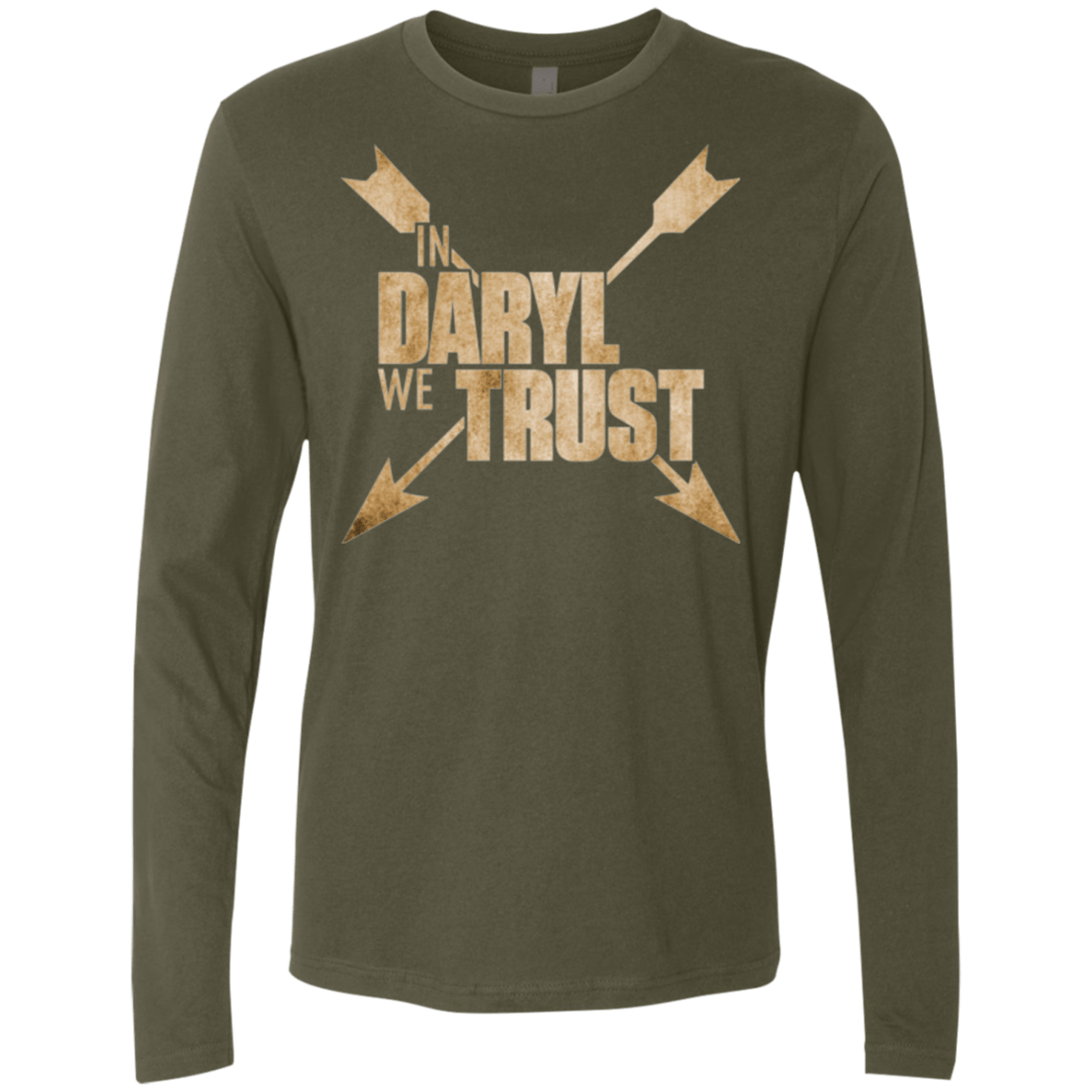 T-Shirts Military Green / Small In Daryl We Trust Men's Premium Long Sleeve