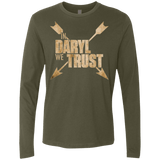 T-Shirts Military Green / Small In Daryl We Trust Men's Premium Long Sleeve