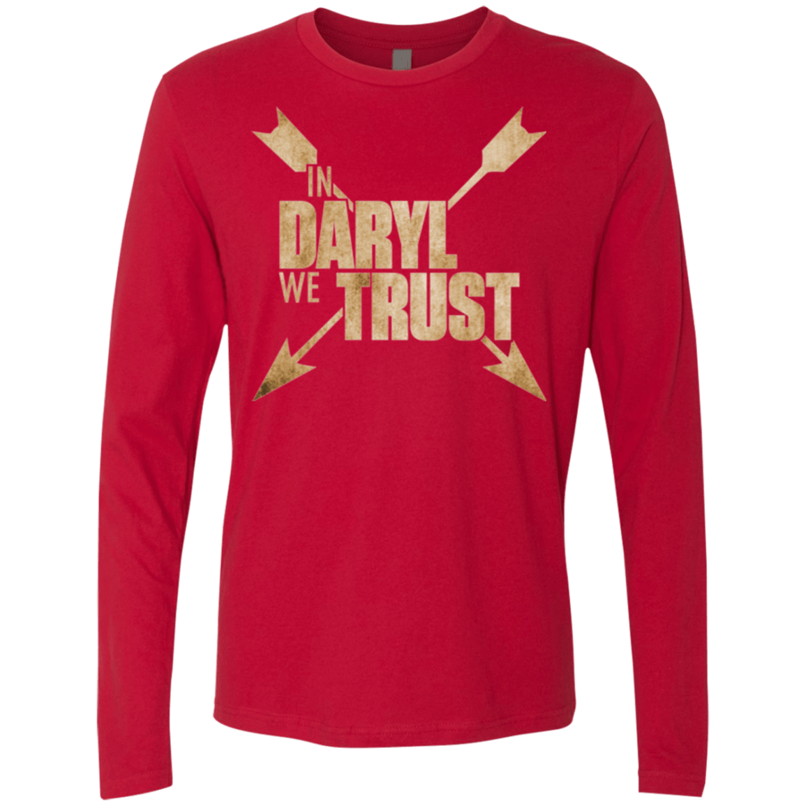 T-Shirts Red / Small In Daryl We Trust Men's Premium Long Sleeve