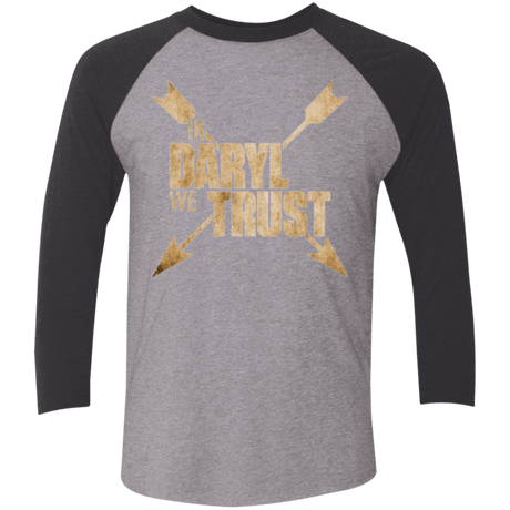 T-Shirts Premium Heather/ Vintage Black / X-Small In Daryl We Trust Triblend 3/4 Sleeve