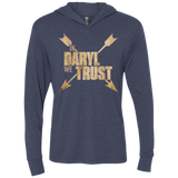 T-Shirts Vintage Navy / X-Small In Daryl We Trust Triblend Long Sleeve Hoodie Tee