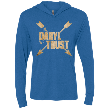T-Shirts Vintage Royal / X-Small In Daryl We Trust Triblend Long Sleeve Hoodie Tee