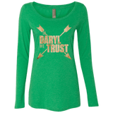 T-Shirts Envy / Small In Daryl We Trust Women's Triblend Long Sleeve Shirt