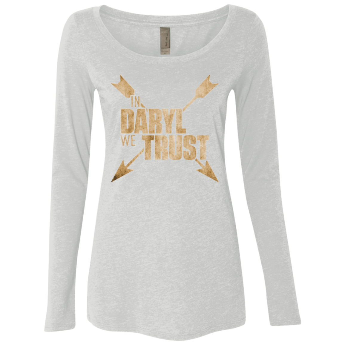 T-Shirts Heather White / Small In Daryl We Trust Women's Triblend Long Sleeve Shirt