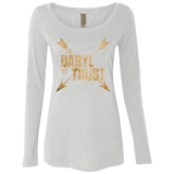 T-Shirts Heather White / Small In Daryl We Trust Women's Triblend Long Sleeve Shirt