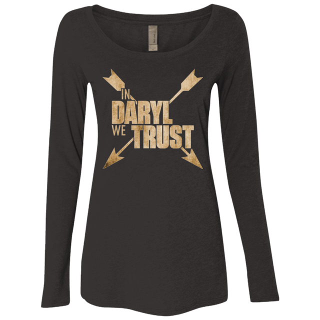 T-Shirts Vintage Black / Small In Daryl We Trust Women's Triblend Long Sleeve Shirt