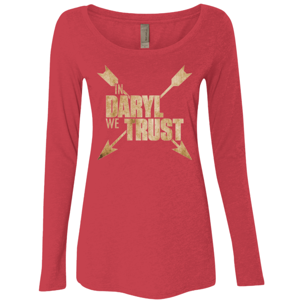T-Shirts Vintage Red / Small In Daryl We Trust Women's Triblend Long Sleeve Shirt