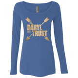 T-Shirts Vintage Royal / Small In Daryl We Trust Women's Triblend Long Sleeve Shirt