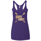 T-Shirts Purple / X-Small In Daryl We Trust Women's Triblend Racerback Tank