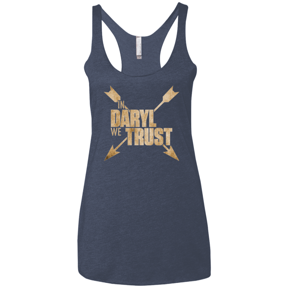 T-Shirts Vintage Navy / X-Small In Daryl We Trust Women's Triblend Racerback Tank