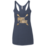 T-Shirts Vintage Navy / X-Small In Daryl We Trust Women's Triblend Racerback Tank