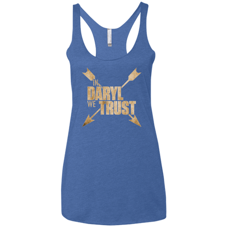 T-Shirts Vintage Royal / X-Small In Daryl We Trust Women's Triblend Racerback Tank