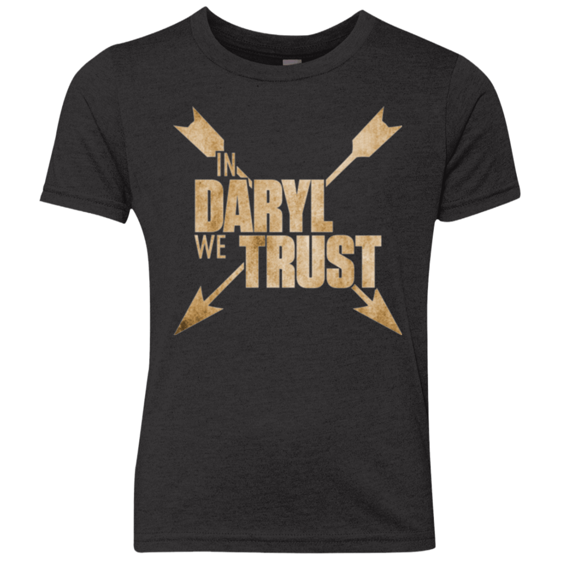 T-Shirts Vintage Black / YXS In Daryl We Trust Youth Triblend T-Shirt