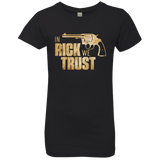 T-Shirts Black / YXS In Rick We Trust Girls Premium T-Shirt