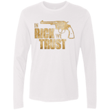 T-Shirts White / Small In Rick We Trust Men's Premium Long Sleeve