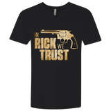 T-Shirts Black / X-Small In Rick We Trust Men's Premium V-Neck