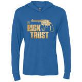 T-Shirts Vintage Royal / X-Small In Rick We Trust Triblend Long Sleeve Hoodie Tee