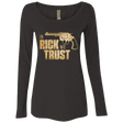 T-Shirts Vintage Black / Small In Rick We Trust Women's Triblend Long Sleeve Shirt