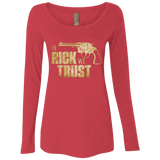 T-Shirts Vintage Red / Small In Rick We Trust Women's Triblend Long Sleeve Shirt
