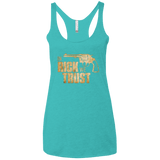 T-Shirts Tahiti Blue / X-Small In Rick We Trust Women's Triblend Racerback Tank