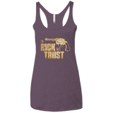 T-Shirts Vintage Purple / X-Small In Rick We Trust Women's Triblend Racerback Tank