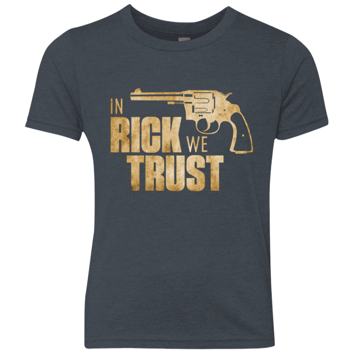 T-Shirts Vintage Navy / YXS In Rick We Trust Youth Triblend T-Shirt