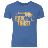 T-Shirts Vintage Royal / YXS In Rick We Trust Youth Triblend T-Shirt