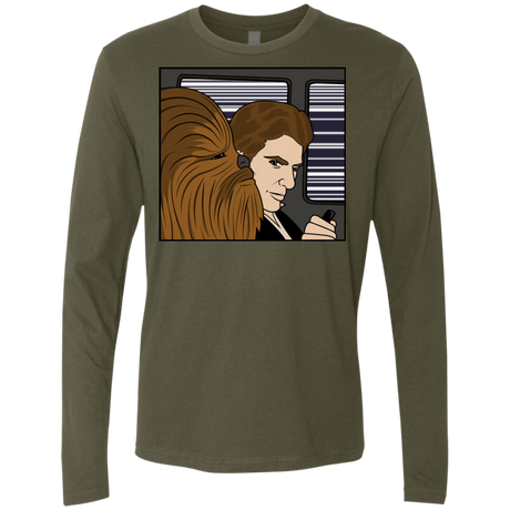 T-Shirts Military Green / S In the Falcon! Men's Premium Long Sleeve