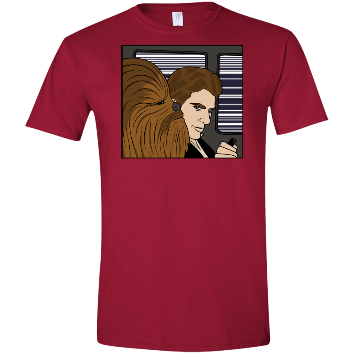 T-Shirts Cardinal Red / S In the Falcon! Men's Semi-Fitted Softstyle