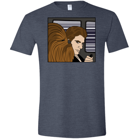 T-Shirts Heather Navy / S In the Falcon! Men's Semi-Fitted Softstyle