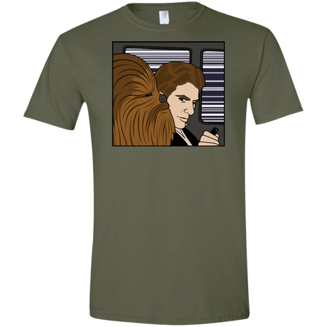 T-Shirts Military Green / S In the Falcon! Men's Semi-Fitted Softstyle