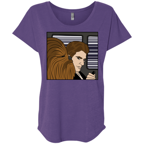 T-Shirts Purple Rush / X-Small In the Falcon! Triblend Dolman Sleeve