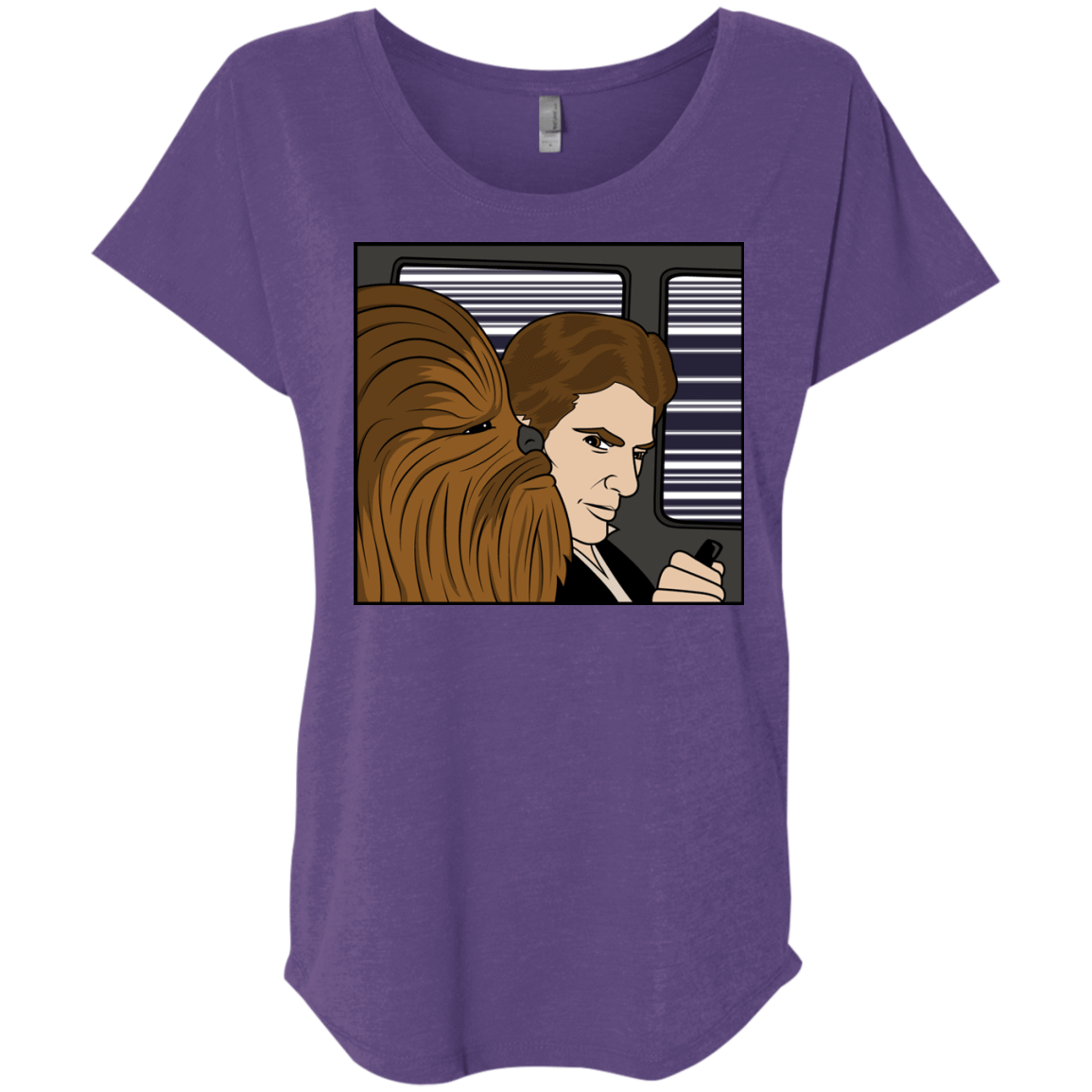 T-Shirts Purple Rush / X-Small In the Falcon! Triblend Dolman Sleeve