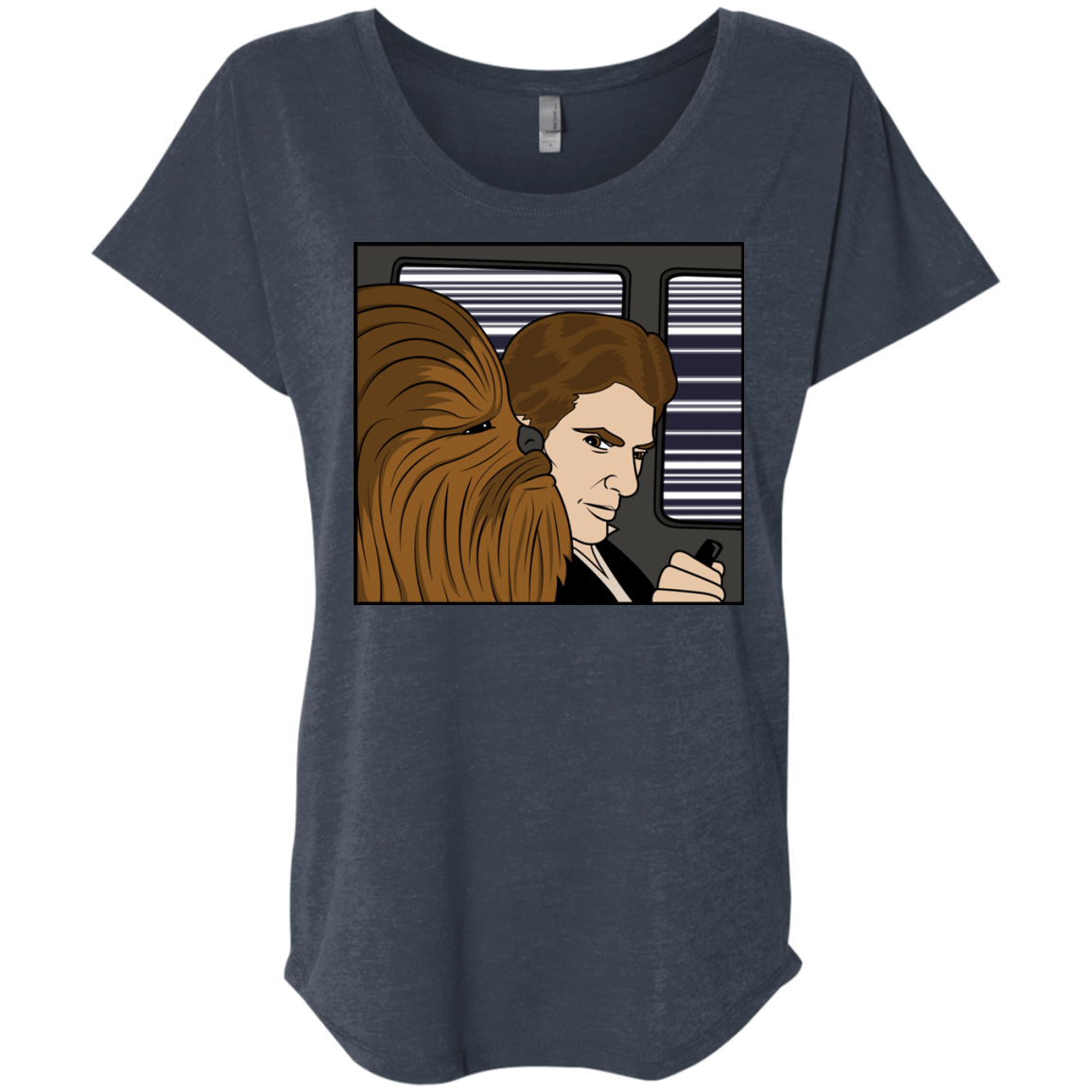 T-Shirts Vintage Navy / X-Small In the Falcon! Triblend Dolman Sleeve