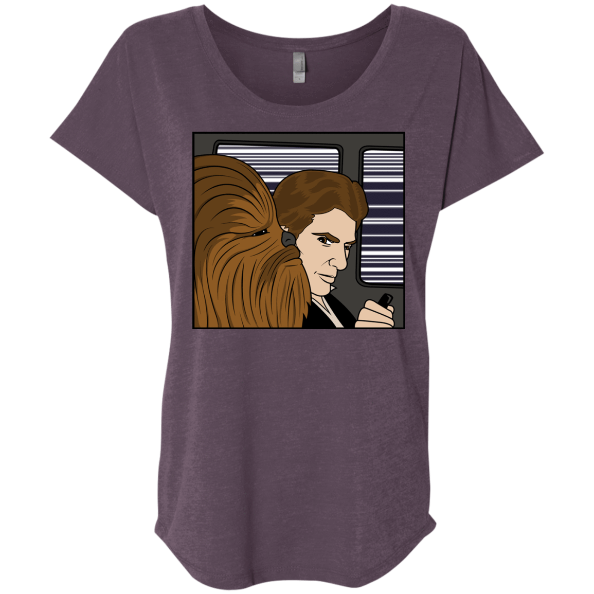 T-Shirts Vintage Purple / X-Small In the Falcon! Triblend Dolman Sleeve