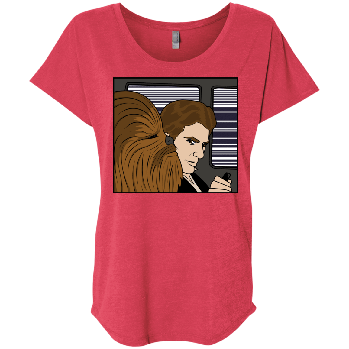 T-Shirts Vintage Red / X-Small In the Falcon! Triblend Dolman Sleeve