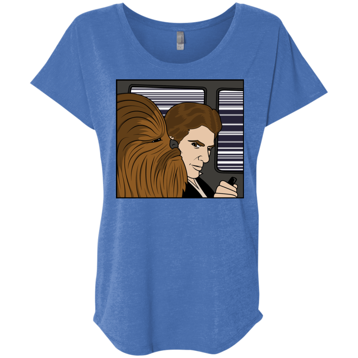 T-Shirts Vintage Royal / X-Small In the Falcon! Triblend Dolman Sleeve