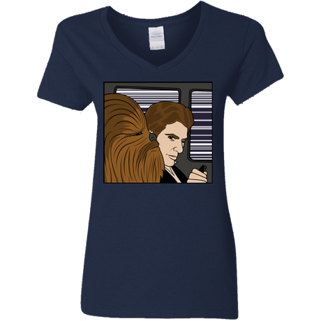 T-Shirts Navy / S In the Falcon! Women's V-Neck T-Shirt