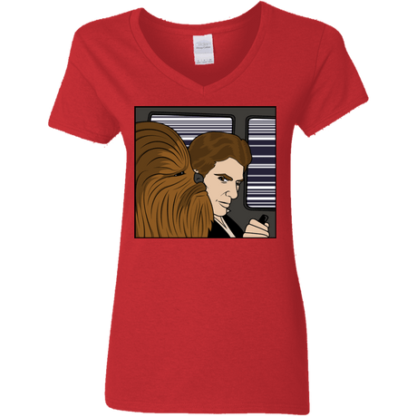 T-Shirts Red / S In the Falcon! Women's V-Neck T-Shirt