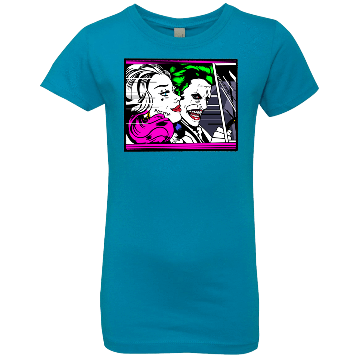 T-Shirts Turquoise / YXS In The Jokecar Girls Premium T-Shirt