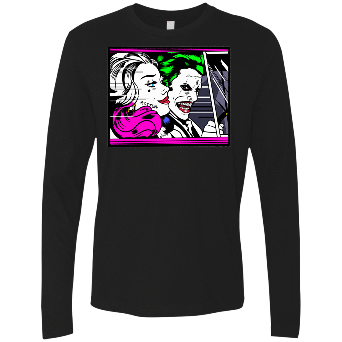 T-Shirts Black / Small In The Jokecar Men's Premium Long Sleeve