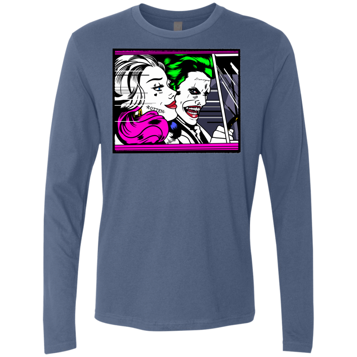 T-Shirts Indigo / Small In The Jokecar Men's Premium Long Sleeve