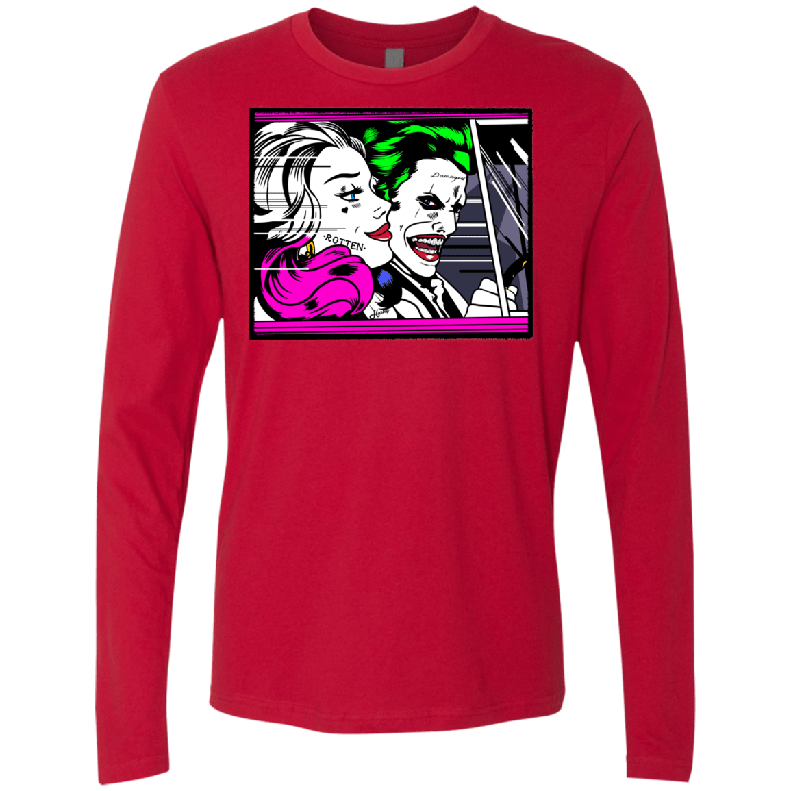 T-Shirts Red / Small In The Jokecar Men's Premium Long Sleeve