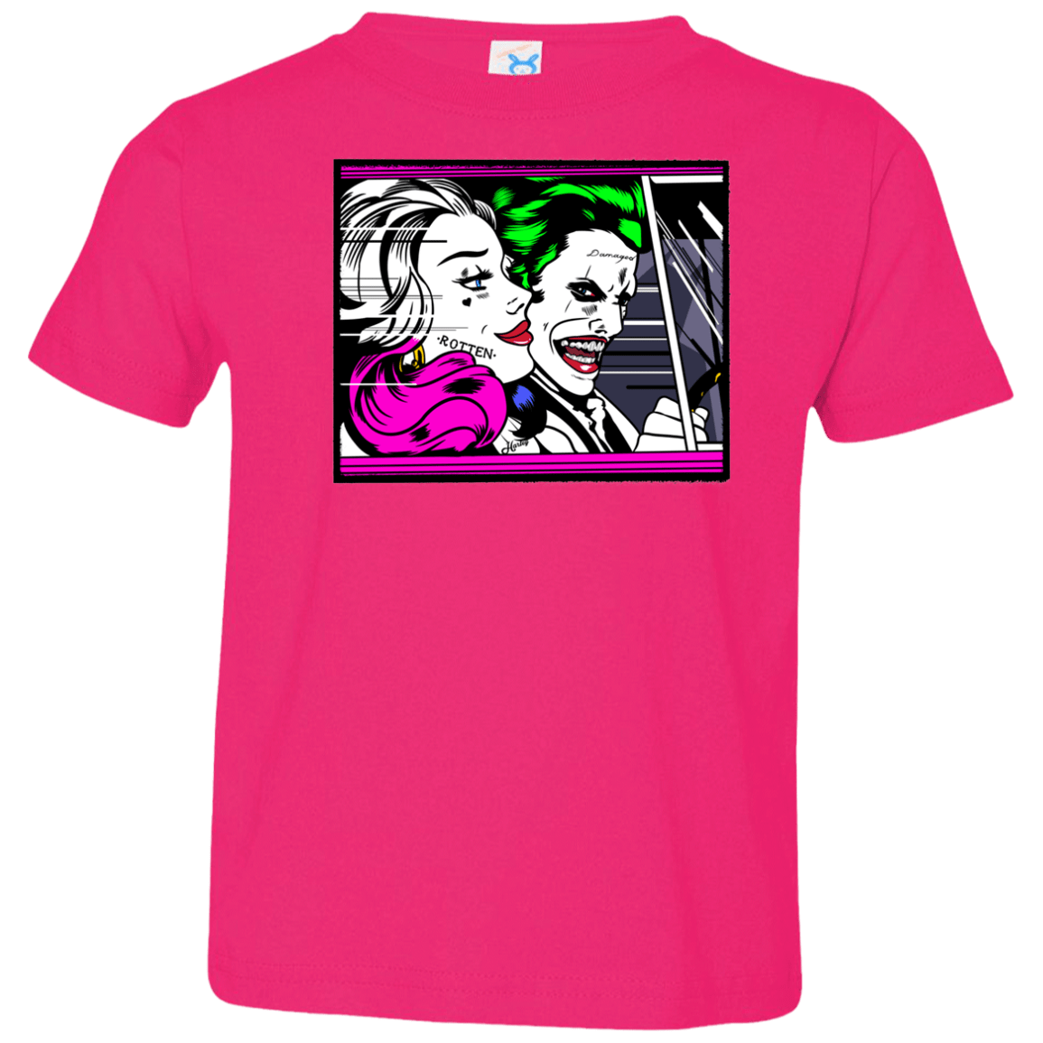 T-Shirts Hot Pink / 2T In The Jokecar Toddler Premium T-Shirt